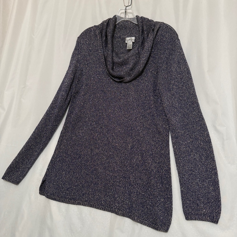 Chico's Cowl Neck Sweater, Size 1